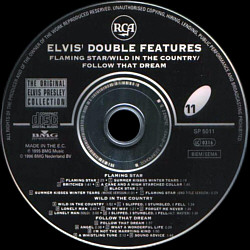 Double Features: Flaming Star / Follow That Dream / Wild In The Country -  The Original Elvis Presley Collection Vol. 11 - EU 1996 - BMG SP 5011 - Elvis Presley CD