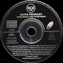 Something For Everybody - The Original Elvis Presley Collection Vol. 14 - EU 1996 - BMG SP 5014 - Elvis Presley CD