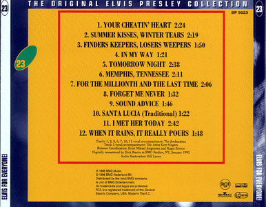 Elvis For Everyone -  The Original Elvis Presley Collection Vol. 23 - EU 1996 - BMG SP 5023 - Elvis Presley CD
