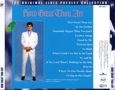 How Great Thou Art- The Original Elvis Presley Collection Vol. 27 - EU 1996 - BMG SP 5027 - Elvis Presley CD