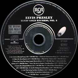 Elvis' Golden Records Volume 4 -  The Original Elvis Presley Collection Vol. 28 - EU 1996 - BMG SP 5028 - Elvis Presley CD