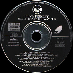 That's The Way It Is - The Original Elvis Presley Collection Vol. 35 - EU 1996 - BMG SP 5035 - Elvis Presley CD