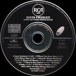 Love Letters From Elvis - The Original Elvis Presley Collection Vol. 37 - EU 1996 - BMG SP 5037 - Elvis Presley CD