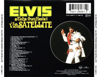 Aloha From Hawaii via Satellite - Gracleland Collector Box Belgium BMG - Elvis Presley CD