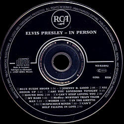 In Person At The International Hotel, Las Vegas, Nevada - Gracleland Collector Box Belgium BMG - Elvis Presley CD