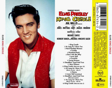 King Creole (remastered and bonus) - Gracleland Collector Box Belgium BMG - Elvis Presley CD