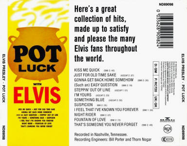 Pot Luck With Elvis - Gracleland Collector Box Belgium BMG - Elvis Presley CD
