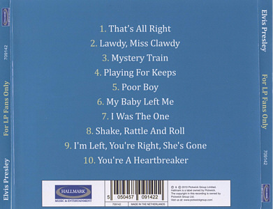 For LP Fans Only (Original Recording) - Hallmark Music - Elvis Presley CD