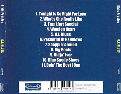 G.I. Blues - Hallmark Music - Elvis Presley CD
