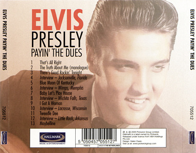 Payin' The Dues - Hallmark Music - Elvis Presley CD
