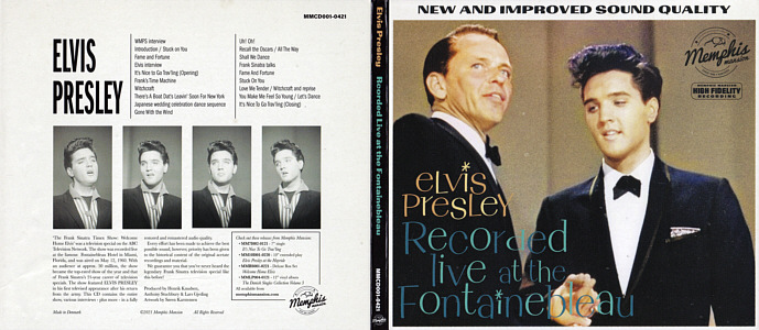 Recorded Live At The Fontainebleau - Memphis Mansion - Elvis Presley CD