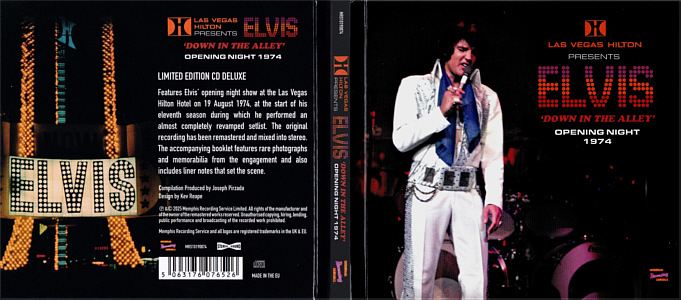 Down In The Alley - Opening Night 1974 - Memphis Recording Service (MRS) - Elvis Presley CD