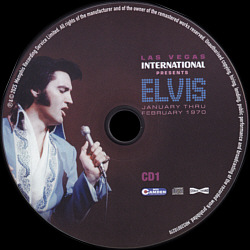 Las Vegas International Presents Elvis - January Thru February 1970 - Memphis Recording Service (MRS Camden) - Elvis Presley CD