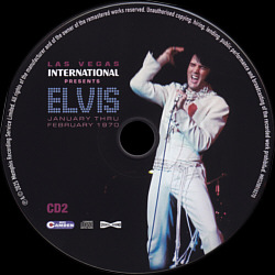 Las Vegas International Presents Elvis - January Thru February 1970 - Memphis Recording Service (MRS Camden) - Elvis Presley CD