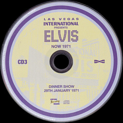 Las Vegas International Presents Elvis - Now 1971 - Memphis Recording Service (MRS) - Elvis Presley CD