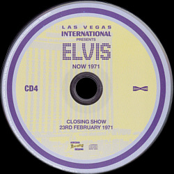 Las Vegas International Presents Elvis - Now 1971 - Memphis Recording Service (MRS) - Elvis Presley CD