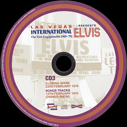 Las Vegas International - The First Engagements 1969-70 - Memphis Recording Service (MRS) - Elvis Presley CD