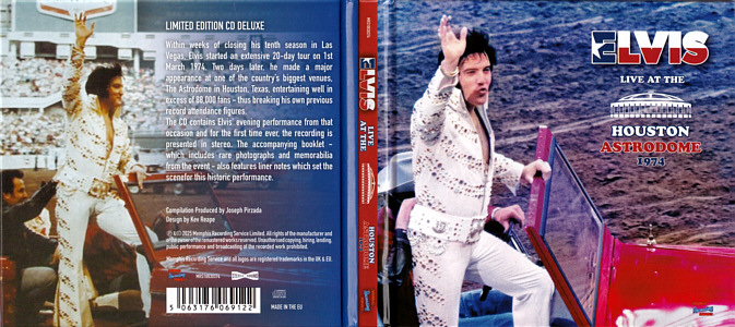 Live At The Houston Astrodome 1974 - Memphis Recording Service (MRS) - Elvis Presley CD