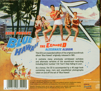 Blue Hawaii - the Expanded Alternate Album - Memphis Recording Service (MRS) - Elvis Presley CD