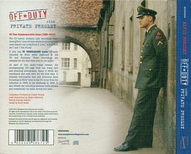 Off Duty With Private Presley - Memphis Recording Service (MRS) - Elvis Presley CD