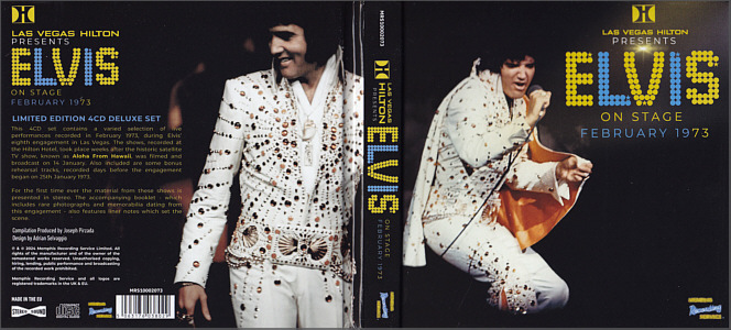 Elvis On Stage February 1973 - Memphis Recording Service (MRS) - Elvis Presley CD
