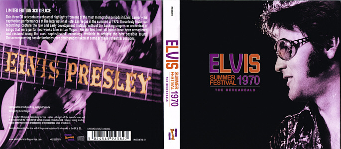 Summer Festival 1970 - The Rehearsals - Memphis Recording Service (MRS) - Elvis Presley CD
