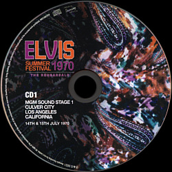 Summer Festival 1970 - The Rehearsals - Memphis Recording Service (MRS) - Elvis Presley CD
