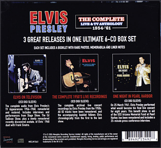 The Complete Live and TV Anthology 1956 - 1961 - Memphis Recording Service (MRS) - Elvis Presley CD
