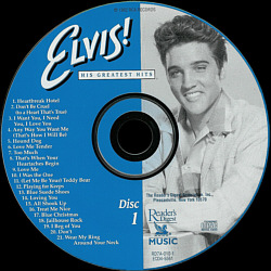 Amazing Grace - Elvis Presley CD Elvis His Greatest Hits - Reader's Digest USA 1999 - RD7A-010 - Elvis Presley CD