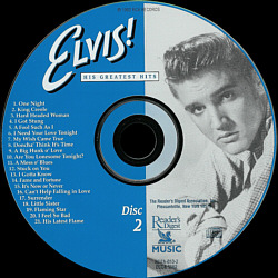 Amazing Grace - Elvis Presley CD Elvis His Greatest Hits - Reader's Digest USA 1999 - RD7A-010 - Elvis Presley CD