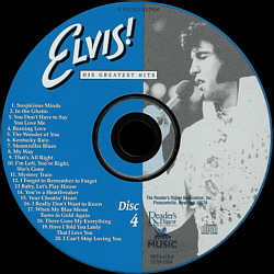 Amazing Grace - Elvis Presley CD Elvis His Greatest Hits - Reader's Digest USA 1999 - RD7A-010 - Elvis Presley CD