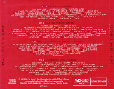 The Definitive Collection (4CD) - Reader's Digest / Sony-BMG 035-3595- Canada 2008 - Elvis Presley CD