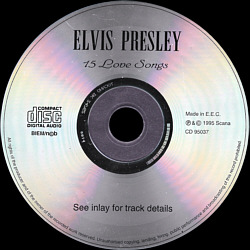 15 Love Songs (Scana) - Elvis Presley Various CDs