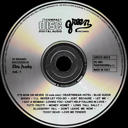 Elvis Presley Various CDs 16 Grandi Successi - Vol. 1 (Green Records - Duck Records Italy 1991) - Elvis Presley Various CDs