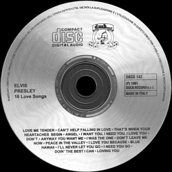 16 Love Songs (Duck Records) - Elvis Presley Various CDs