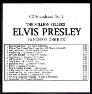 16 Number One Hits - Elvis Presley Various CDs