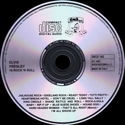 16 Rock 'n Roll  (Duck Record) - Elvis Presley Various CDs