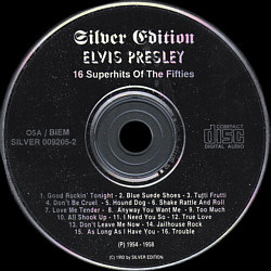 16 Superhits Of The Fifties (Silver Edition Silver 009205-2 1992) - Elvis Presley Various CDs