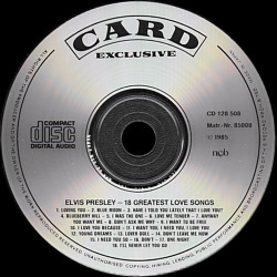 18 Greatest Love Songs - Card Exclusive - Elvis Presley Various CDs