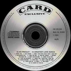 18 Greatest Love Songs Elvis Presley Various CDs 18 Greatest Love Songs - Card Exclusive - Elvis Presley Various CDs