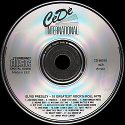 18 Greatest Rock 'n Roll Hits (CéDé International CD 66018) - Elvis Presley Various CDs
