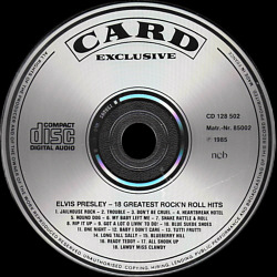 18 Greatest Rock 'n Roll Hits (Card Exclusive CD 128 502) - Elvis Presley Various CDs