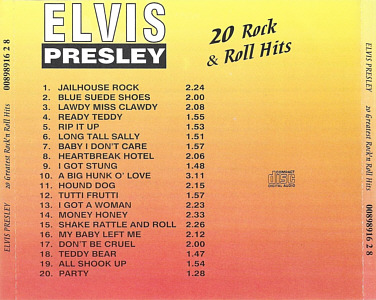 20 Greatest Rock & Roll Hits - Elvis Presley Various CDs