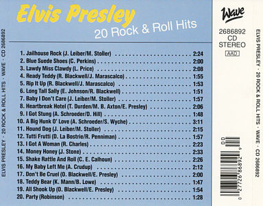 20 Rock & Roll Hits - Elvis Presley Various CDs