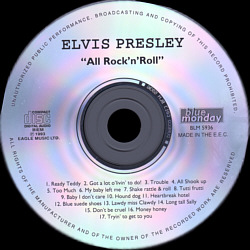 All Rock 'n' Roll (Blue Monday BLM 5936) 1993 - Elvis Presley Various CDs