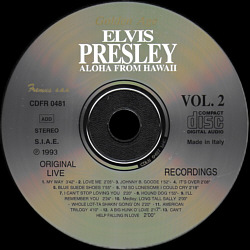 Aloha From Hawaii Vol. 2 (Fremus) - Elvis Presley Various CDs
