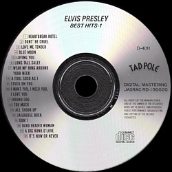 Best Hits 1 (Tad Pole D-4011) - Japan - Elvis Presley Various CDs