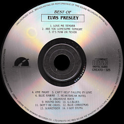Elvis Presley Various CDs Best Of Elvis Presley (Creato MRC 106 Korea 1991) - Elvis Presley Various CDs