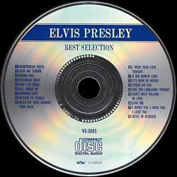 Elvis Presley Best Selection (Echo Industry Co., Ltd. VC-3005) Japan 1989 - Elvis Presley Various CDs