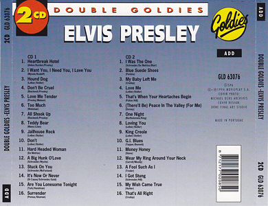 Double Goldies -  Elvis Presley Various CDs